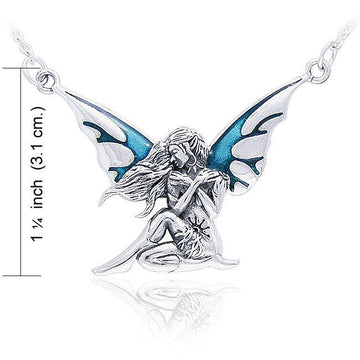 Dark Wings Fairy Silver Necklace TNC003 - Jewelry